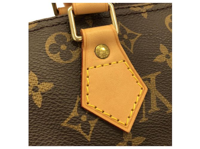 Borsa Boston Louis Vuitton Monogram Speedy Marrone - vista 4
