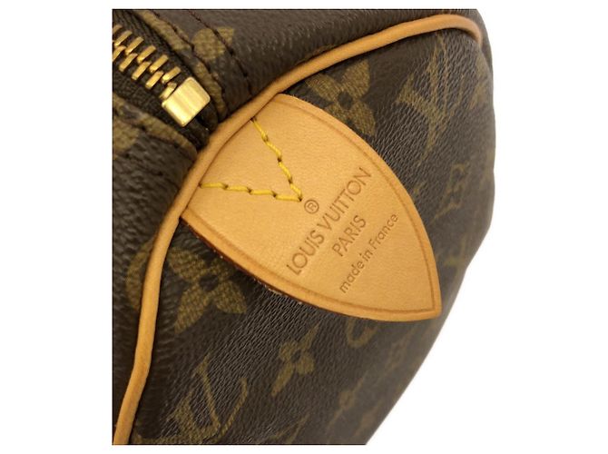 Borsa Boston Louis Vuitton Monogram Speedy Marrone - vista 5