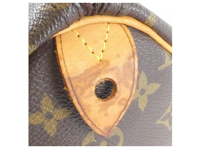 Borsa Boston Speedy Monogram Louis Vuitton Marrone - vista 3