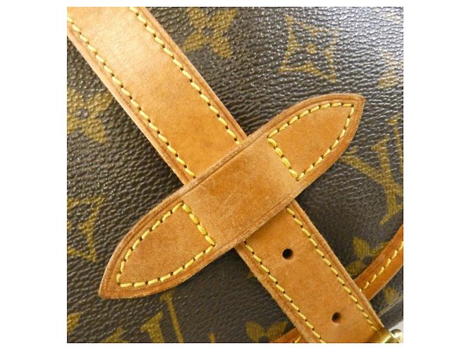Borsa a tracolla Louis Vuitton Monogram Saumur Marrone - vista 4