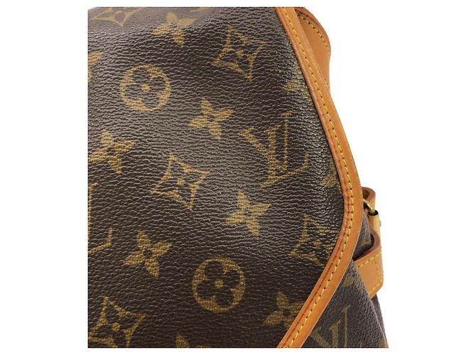 Borsa a tracolla Louis Vuitton Monogram Saumur Marrone - vista 4