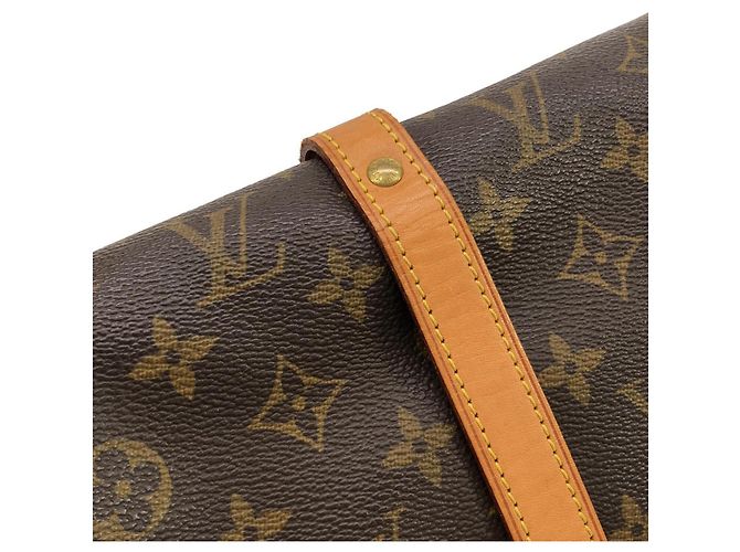 Borsa a tracolla Louis Vuitton Monogram Saumur Marrone - vista 5