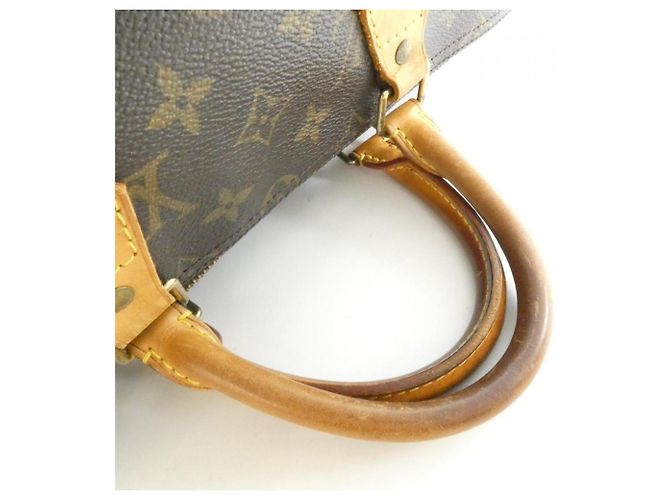 Borsa Boston Louis Vuitton Monogram Speedy Marrone - vista 5