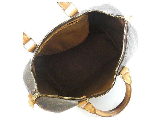 Borsa Boston Louis Vuitton Monogram Speedy Marrone - vista 7