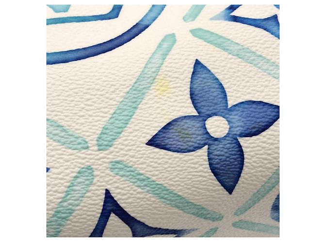 Borsa Boston Louis Vuitton Monogram Tile Speedy Bandoulière Blu - vista 4