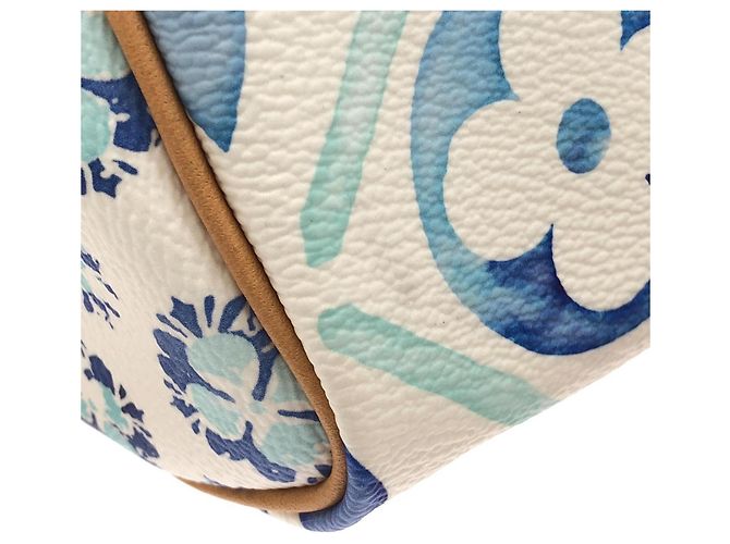 Borsa Boston Louis Vuitton Monogram Tile Speedy Bandoulière Blu - vista 6