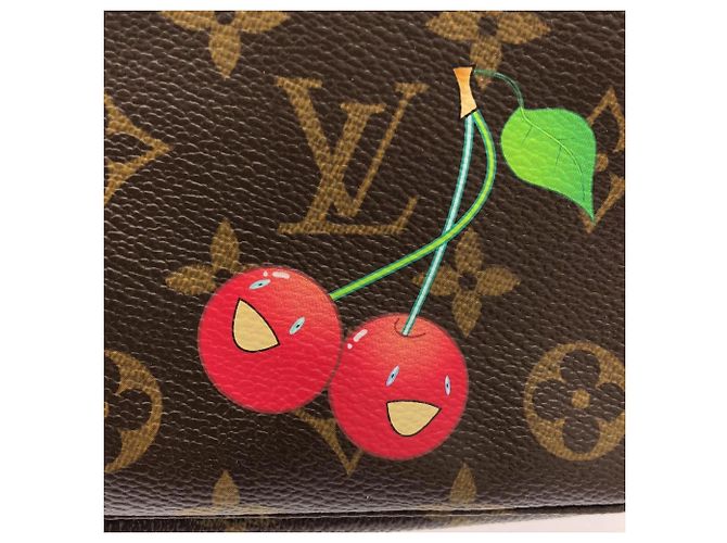 Louis Vuitton Monogram Cherry Pochette Accessoires Castaño - vista 5