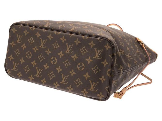 Bolso Louis Vuitton Monogram Neverfull MM Castaño Fucsia - vista 2