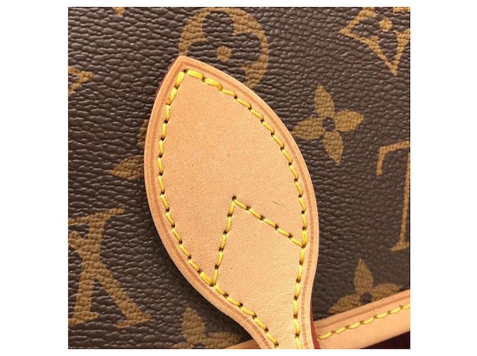 Bolso Louis Vuitton Monogram Neverfull MM Castaño Fucsia - vista 3