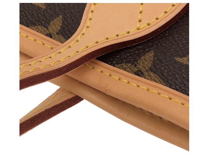 Bolso Louis Vuitton Monogram Neverfull MM Castaño Fucsia - vista 5