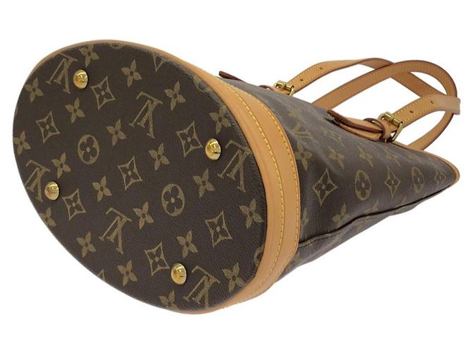 Borsa a tracolla Louis Vuitton Monogram Petite Bucket M42238 Marrone - vista 2