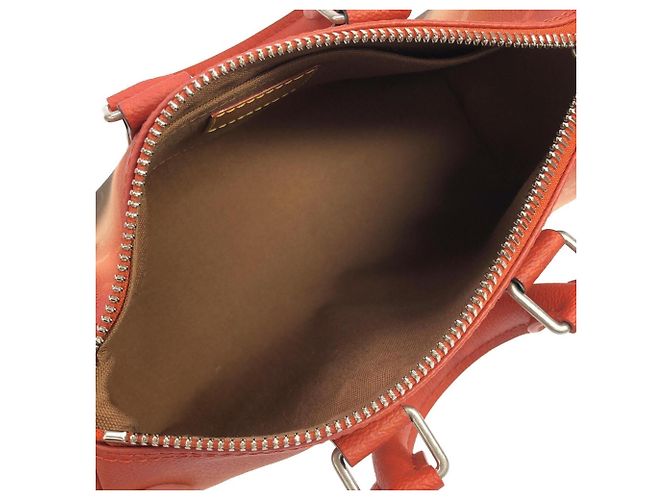Borsa Boston Louis Vuitton Monogram Pigment Keepall Bandoulière 25cm Argento Arancione - vista 8