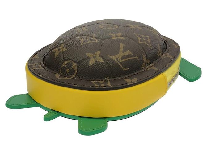 Borsa a tracolla Louis Vuitton Monogram Reverse LV Turtle Marrone - vista 3