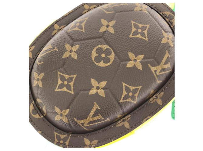 Borsa a tracolla Louis Vuitton Monogram Reverse LV Turtle Marrone - vista 5