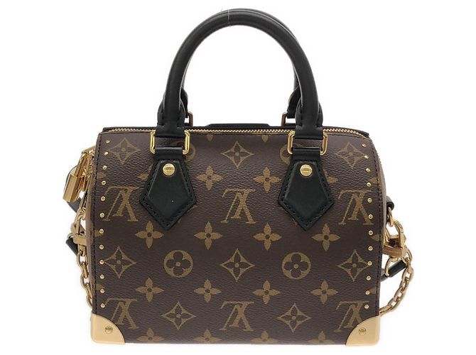 Borsa Boston Louis Vuitton Monogram Reverse Speedy Trunk Marrone - vista 2