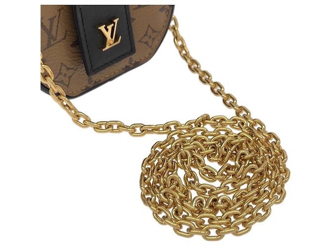 Borsa a tracolla collana Louis Vuitton Monogram Reverse Boite Chapeau Marrone - vista 4