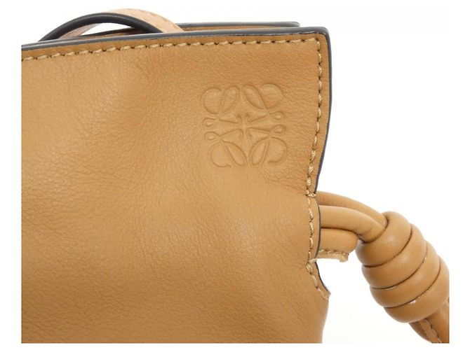 Borsa a mano Loewe Flamenco Clutch Mini Beige - vista 7