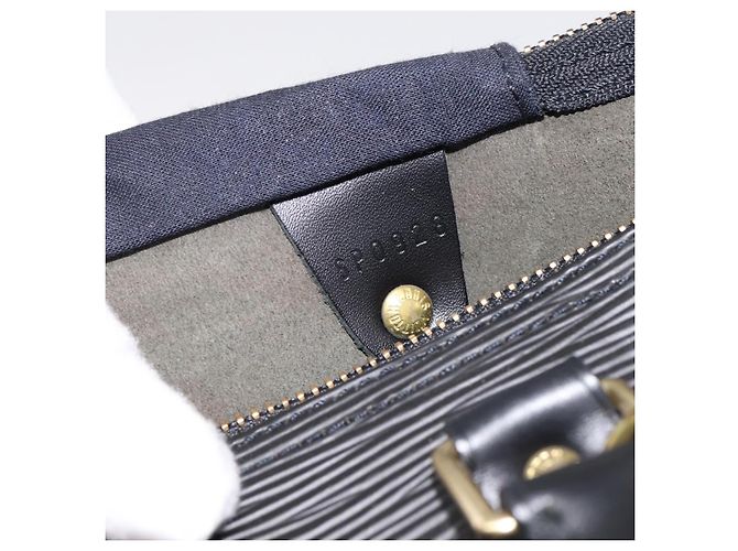 LOUIS VUITTON Epi Speedy 35 Hand Bag Noir black M42992 LV Auth 200343V Nero - vista 11