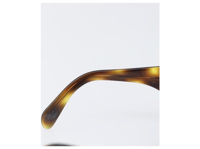 Occhiali da sole CHANEL Plastica Marrone Oro CC Auth bs36894 D'oro - vista 11