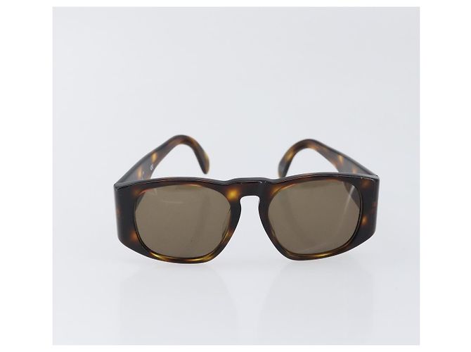 Occhiali da sole CHANEL Plastica Marrone Oro CC Auth bs36894 D'oro - vista 13