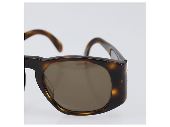Occhiali da sole CHANEL Plastica Marrone Oro CC Auth bs36894 D'oro - vista 6