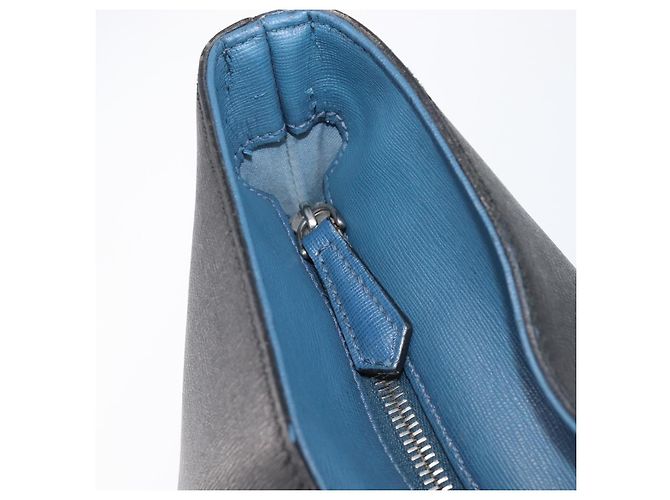 FENDI Tote Bag Leder Schwarz Silber Auth bs36971 - Ansicht 10