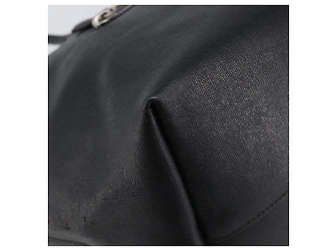 FENDI Tote Bag Leder Schwarz Silber Auth bs36971 - Ansicht 15