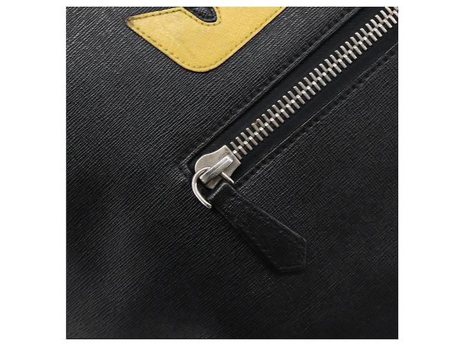 FENDI Tote Bag Leder Schwarz Silber Auth bs36971 - Ansicht 18