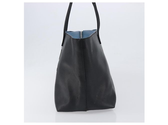 FENDI Tote Bag Leder Schwarz Silber Auth bs36971 - Ansicht 3