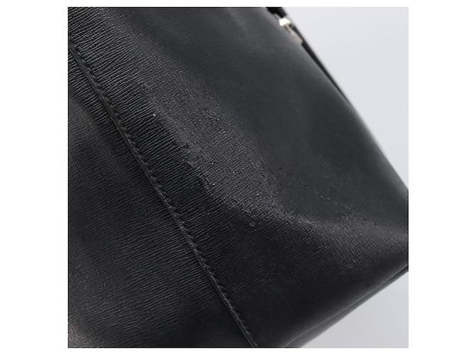 FENDI Tote Bag Leder Schwarz Silber Auth bs36971 - Ansicht 5
