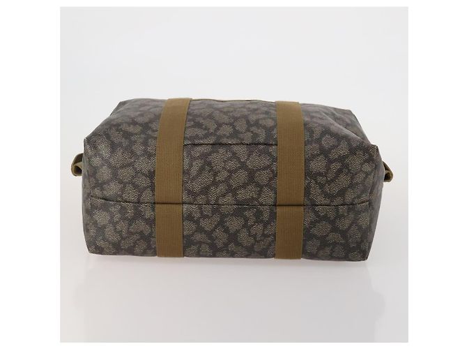 Borsa Boston SAINT LAURENT PVC Leather Gray Beige Auth ep15716 Marrone - vista 5