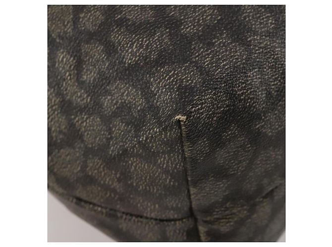 Borsa Boston SAINT LAURENT PVC Leather Gray Beige Auth ep15716 Marrone - vista 9