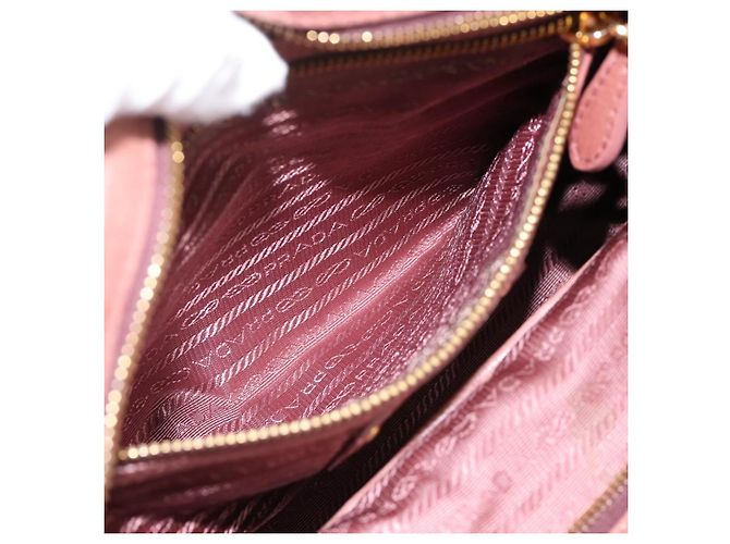 Borsa a mano PRADA in pelle 2way Pink Gold Auth ka5955V Rosa D'oro - vista 25