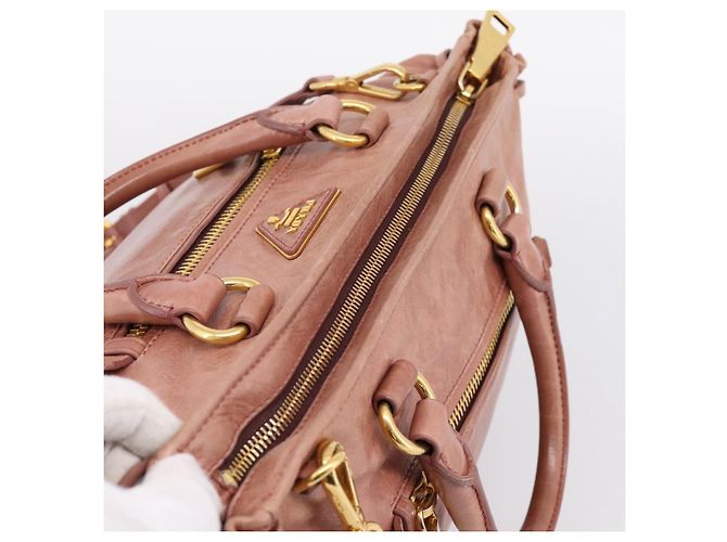 Borsa a mano PRADA in pelle 2way Pink Gold Auth ka5955V Rosa D'oro - vista 6
