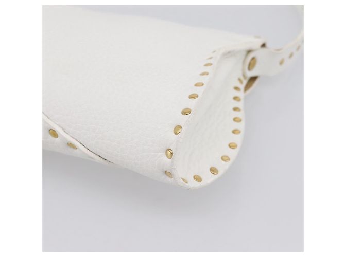 Céline CELINE Schultertasche aus Leder Gold Weiß authentisch 201963 Golden - Ansicht 15