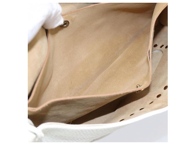 Céline CELINE Schultertasche aus Leder Gold Weiß authentisch 201963 Golden - Ansicht 19
