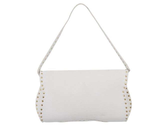 Céline CELINE Schultertasche aus Leder Gold Weiß authentisch 201963 Golden - Ansicht 2