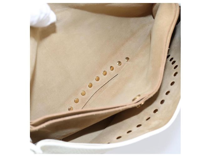 Céline CELINE Schultertasche aus Leder Gold Weiß authentisch 201963 Golden - Ansicht 20