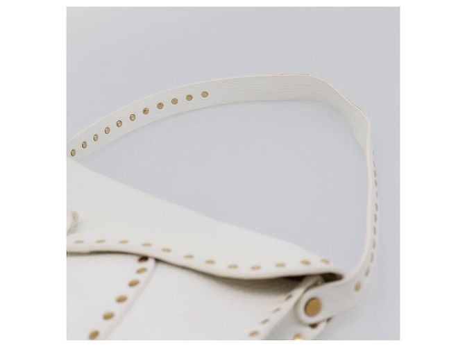 Céline CELINE Schultertasche aus Leder Gold Weiß authentisch 201963 Golden - Ansicht 8
