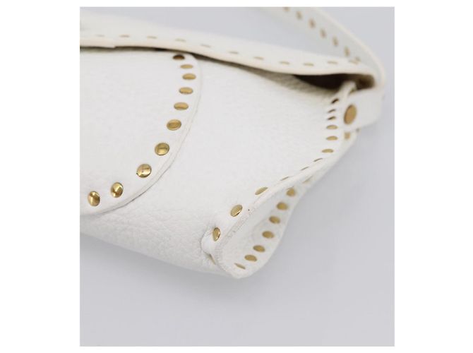 Céline CELINE Schultertasche aus Leder Gold Weiß authentisch 201963 Golden - Ansicht 9
