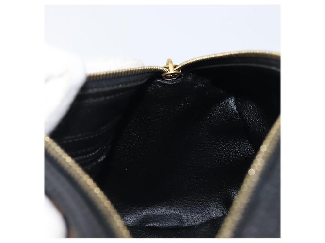 Céline Borsa a mano CELINE Macadam PVC Pelle Nero Tono Oro Auth 202048V - vista 19