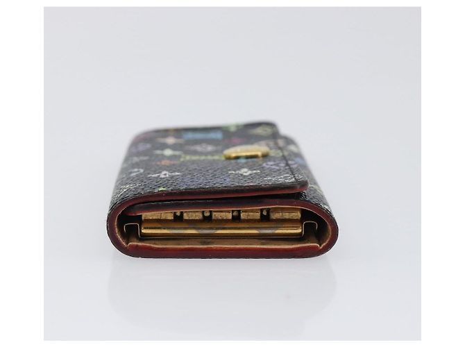 LOUIS VUITTON Multicolor Multicles 4 Key Case Black M93732 LV Auth hk4079 Nero - vista 4