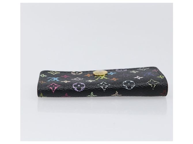 LOUIS VUITTON Multicolor Multicles 4 Key Case Black M93732 LV Auth hk4079 Nero - vista 5