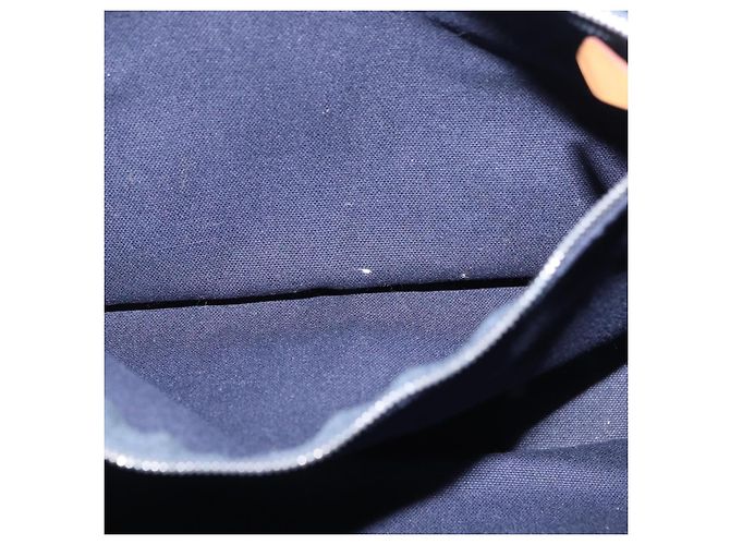 Hermès Borsa HERMES Fourre Tout PM cotone Navy Silver Auth 199880 Argento Blu navy - vista 21