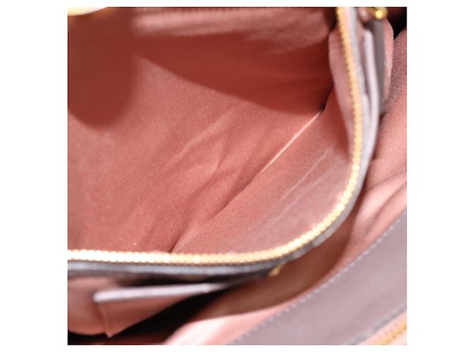 Borsa a mano Miu Miu Matelassé in pelle 2way Grigio Tono Oro Auth 199342A Marrone - vista 24