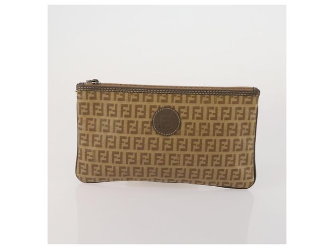 FENDI Celine MCM Borsa Clutch Borsa a Tracolla Canvas Pelle Set di 5 Marrone Autentica gh2229 - vista 13