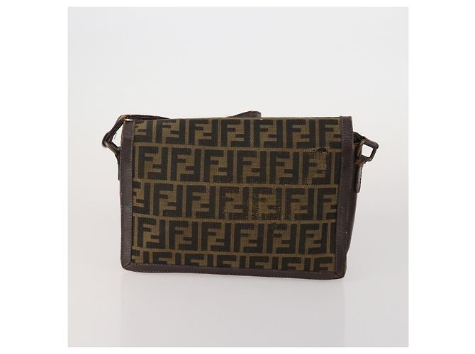 FENDI Celine MCM Borsa Clutch Borsa a Tracolla Canvas Pelle Set di 5 Marrone Autentica gh2229 - vista 3
