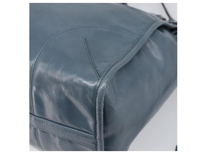 Borsa a mano PRADA Bonnie Large in pelle 2way Blu Oro Auth yk20726SAM D'oro - vista 16