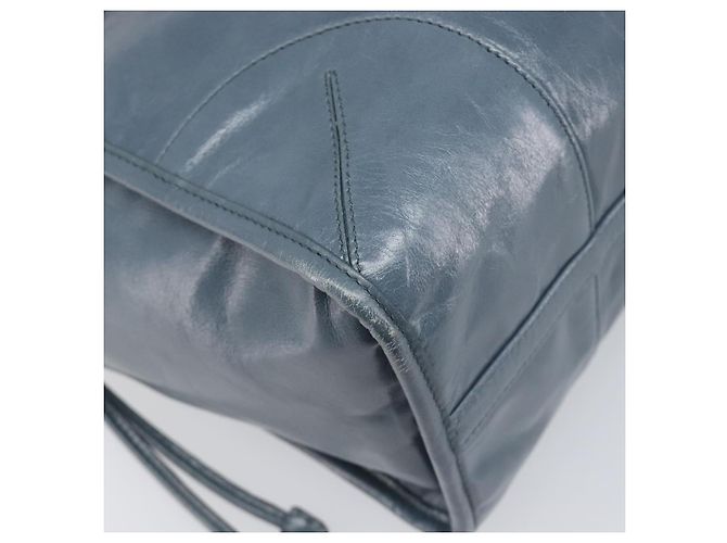 Borsa a mano PRADA Bonnie Large in pelle 2way Blu Oro Auth yk20726SAM D'oro - vista 19