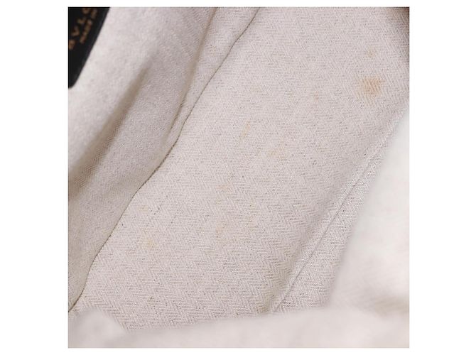 Bulgari Borsa a Mano BVLGARI Canvas 2way Beige Tono Oro Auth 202121A - vista 11